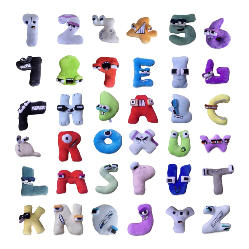 Kids Education Alphabet Numbers - 26 Pcs Set Mainan Boneka Alfabet