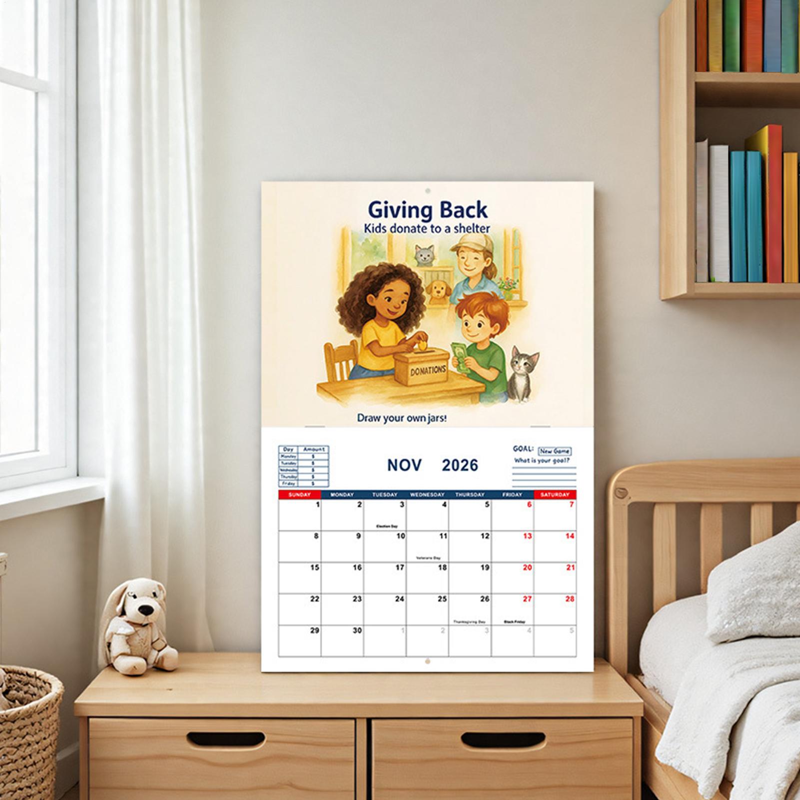 Kids Education Plan - Papan Kalender untuk Anak-anak 2026 Kalender