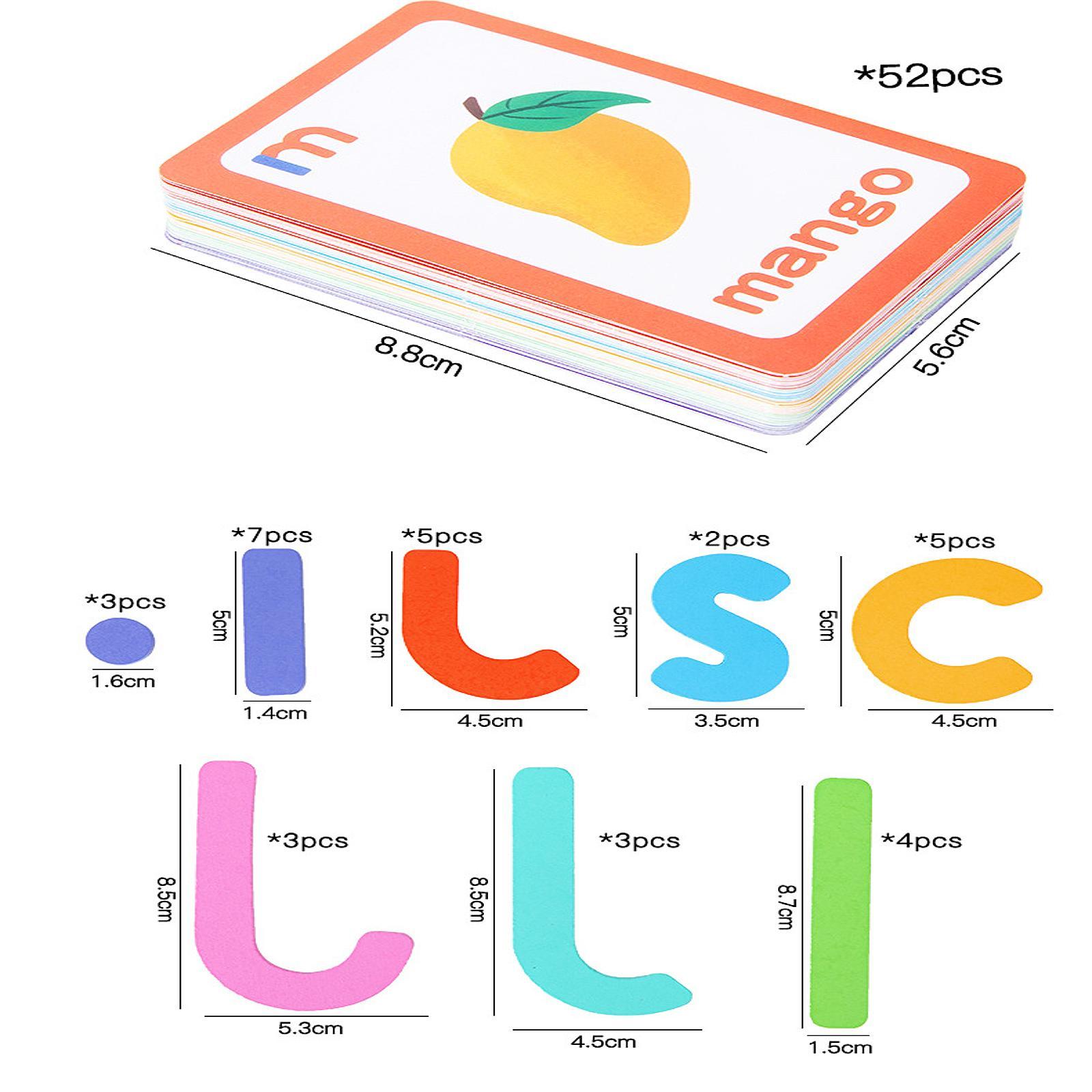 Flash Card Alphabet - Kartu Flash Alfabet Mainan Huruf Kayu