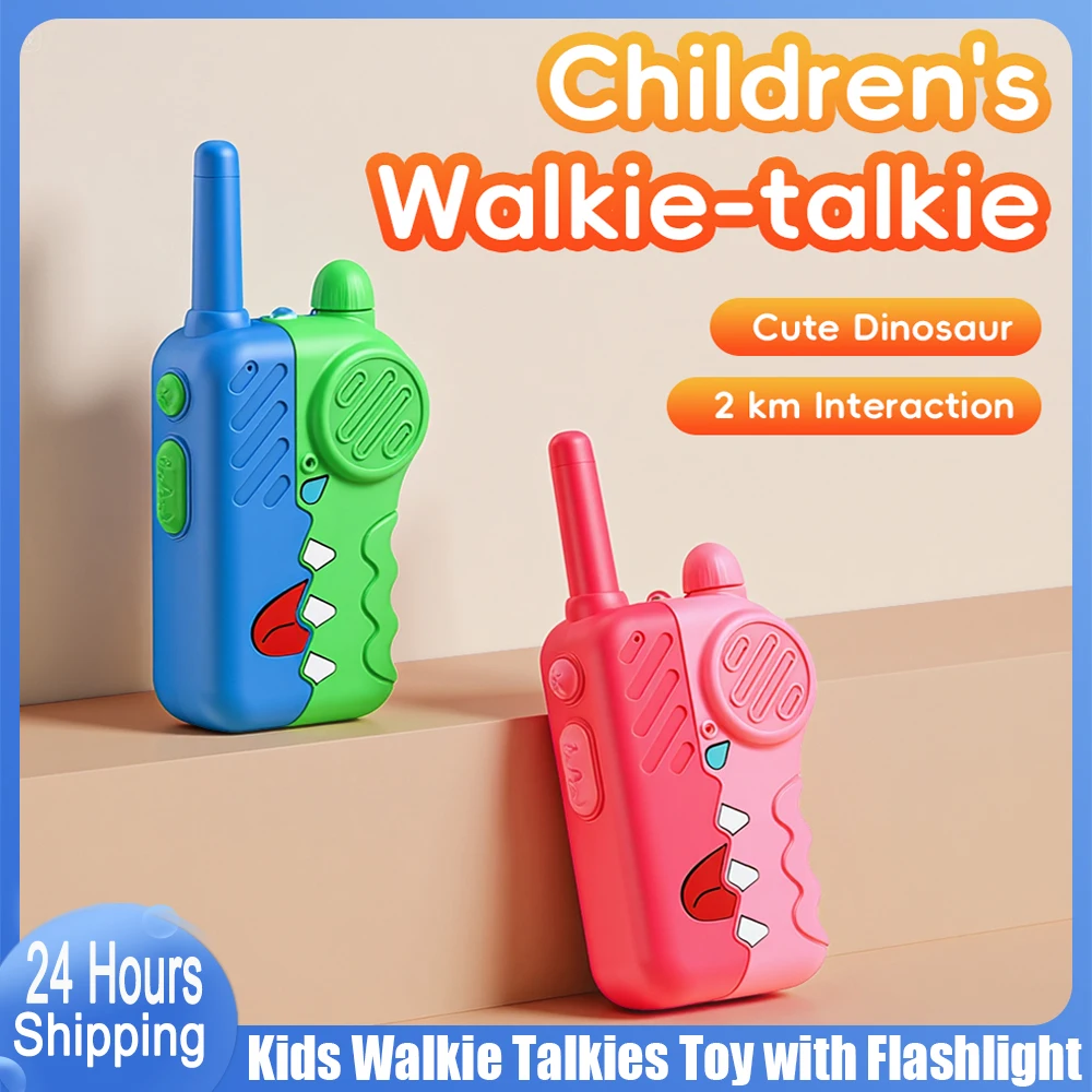 Kids Outdoor Education - 2 Buah Walkie-talkie Anak-anak Pager Kartun