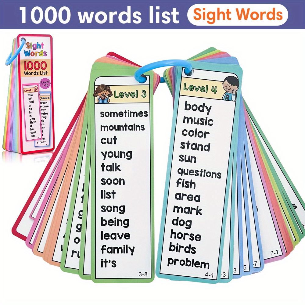 Flash Card Alphabet - Kartu Flash 1000 Kata Penglihatan untuk