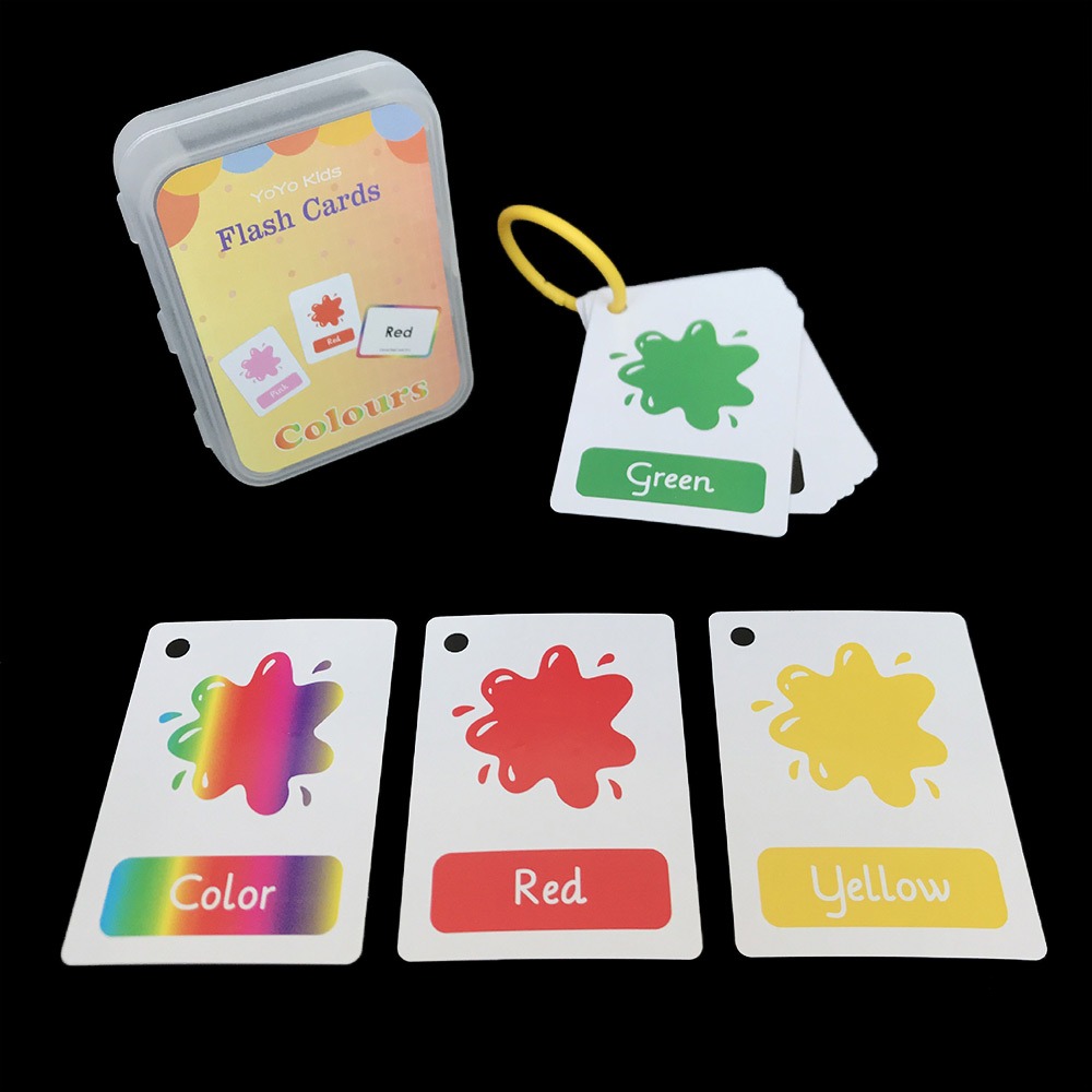Flash Card Alphabet - Dengan Cincin Bagan Alfabet Huruf Angka