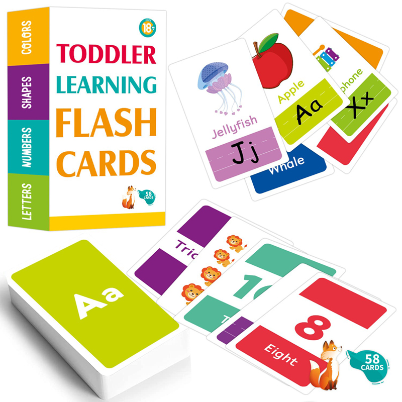 Flash Card Alphabet - 58 Buah Kartu Flash 26 Alfabet