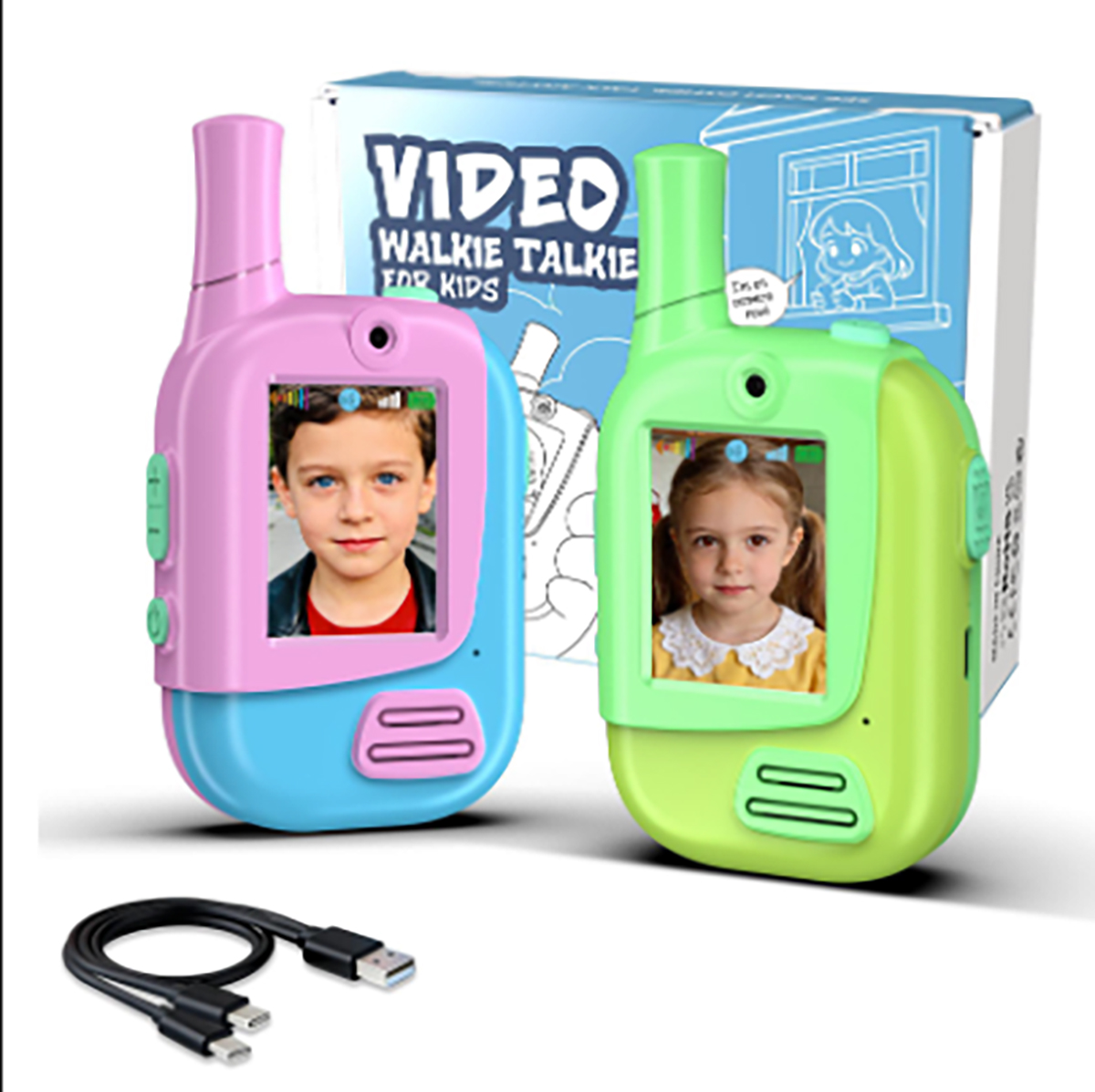 Kids Outdoor Education - 2 Paket Walkie Talkie Video Anak