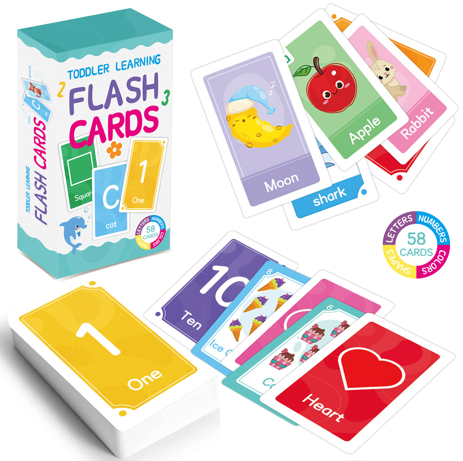 58 Buah Kartu Flash Alfabet AB - Flash Card Alphabet ulasan dan harga
