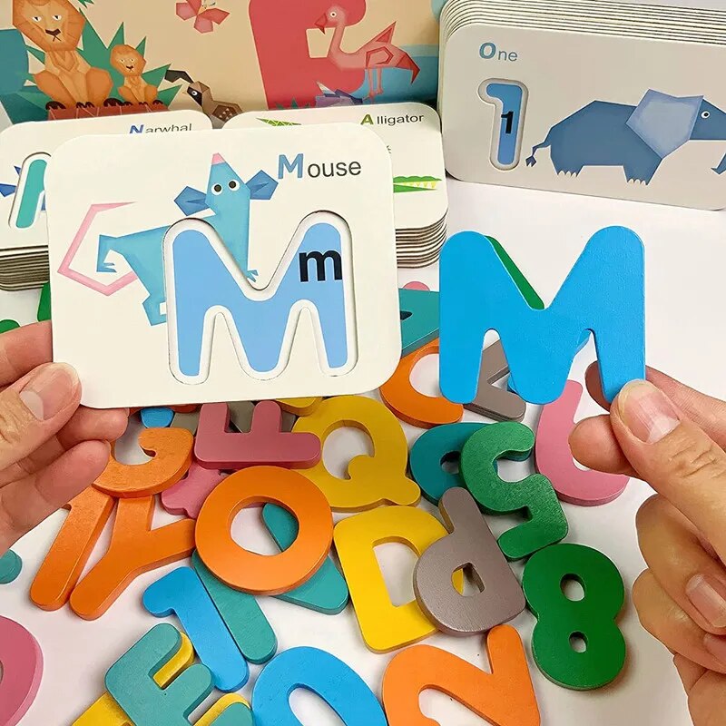 Montesori alfabet angka kartu  - Flash Card Alphabet ulasan dan harga