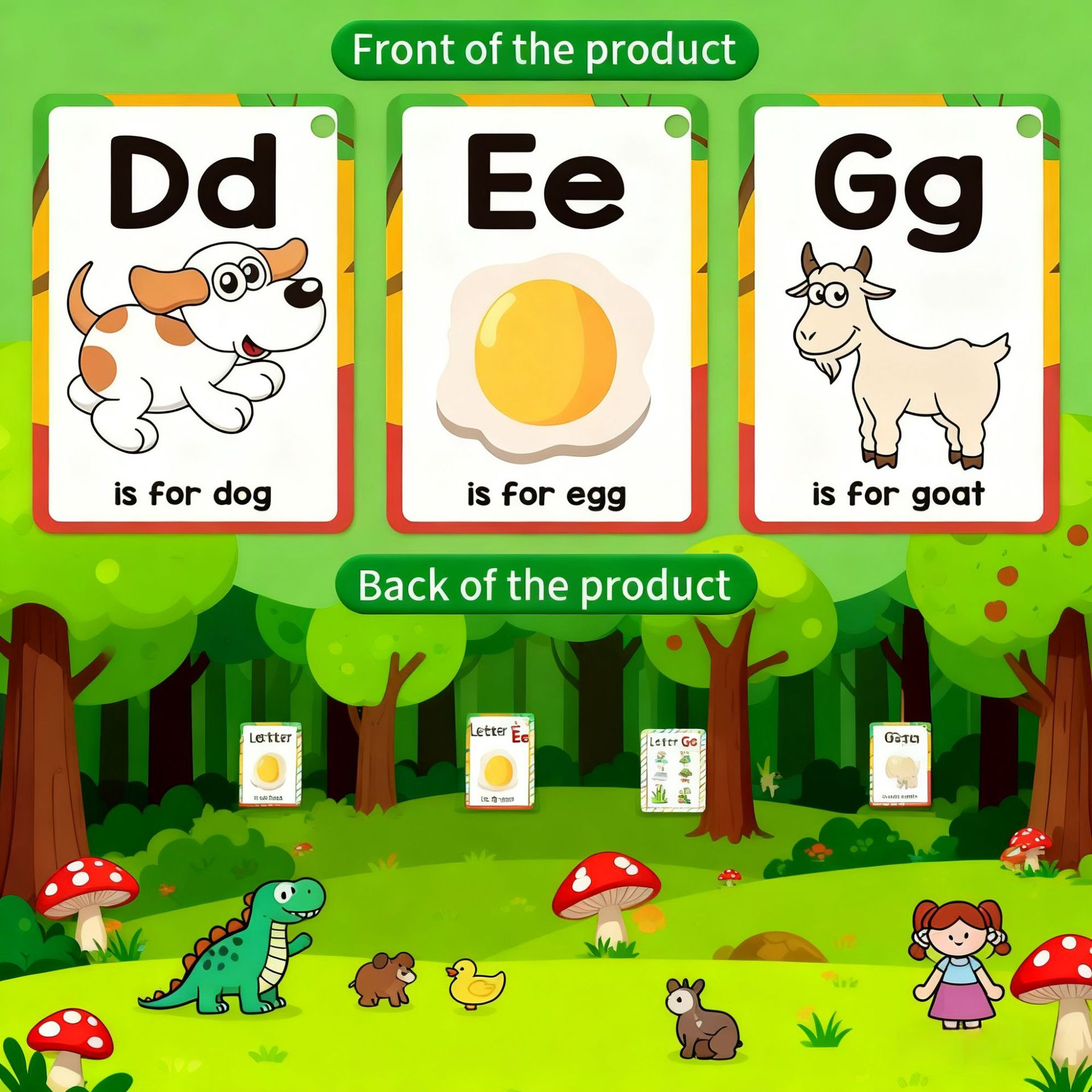 Kartu Flashcard Alfabet Ramah  - Flash Card Alphabet ulasan dan harga