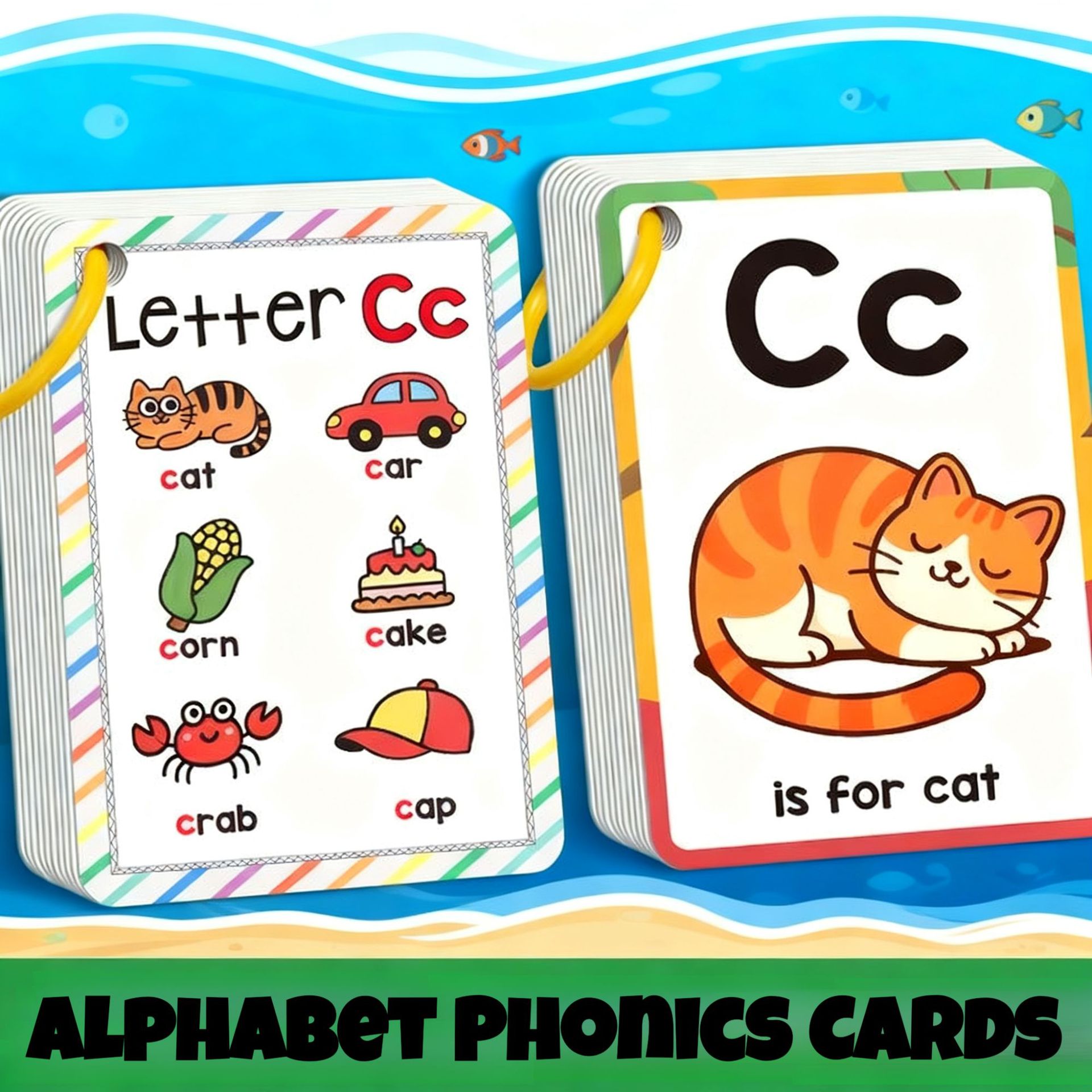 Kartu Flashcard Alfabet Ramah  - Flash Card Alphabet ulasan dan harga