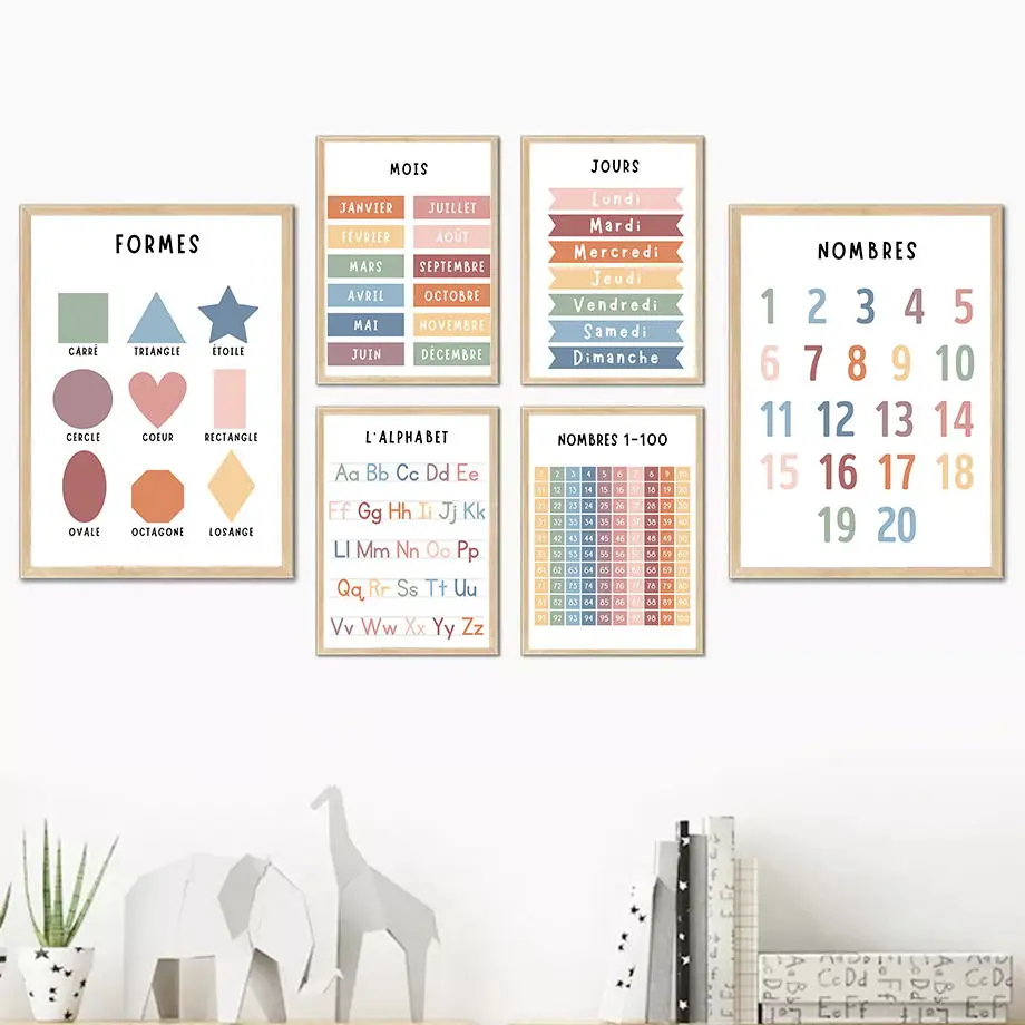 Angka Prancis Bahasa Inggris a - Kids Education Alphabet Numbers ulasan dan harga