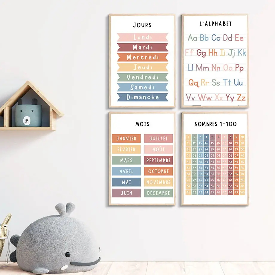 Angka Prancis Bahasa Inggris a - Kids Education Alphabet Numbers ulasan dan harga