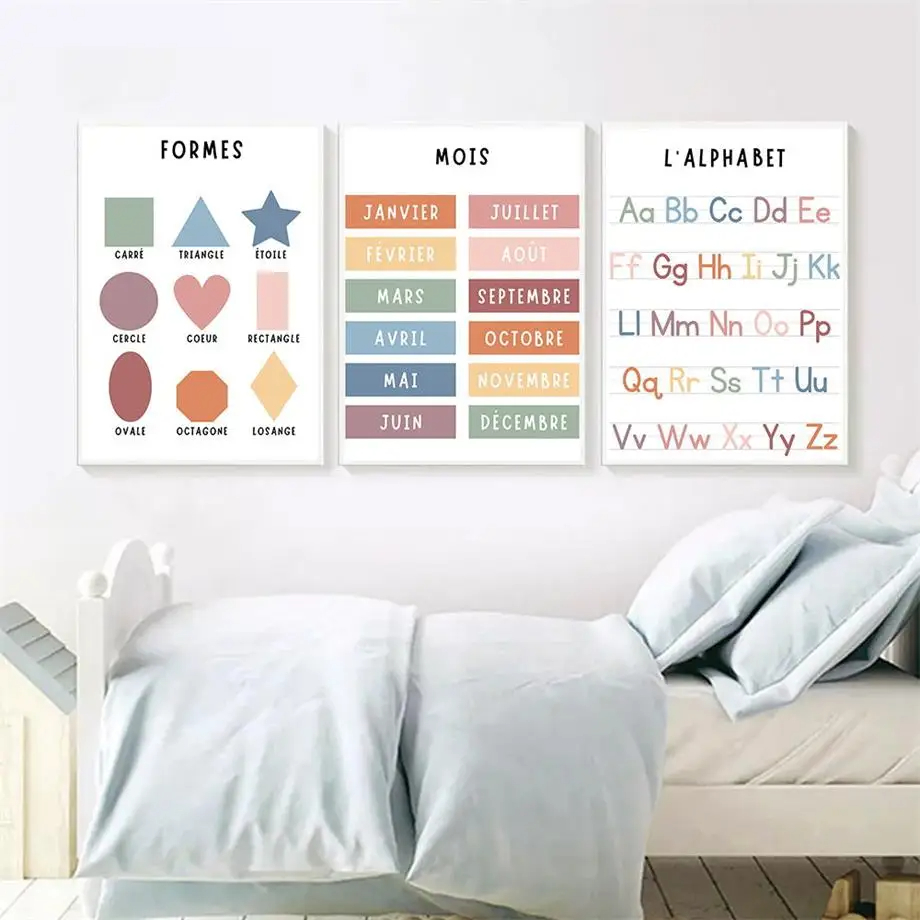Angka Prancis Bahasa Inggris a - Kids Education Alphabet Numbers ulasan dan harga