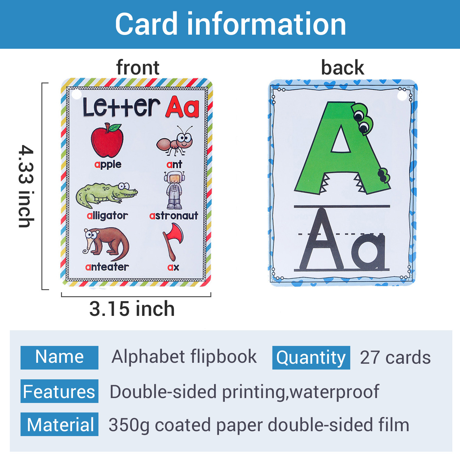 Bview Art Bahasa Inggris 26 Hu - Flash Card Alphabet ulasan dan harga