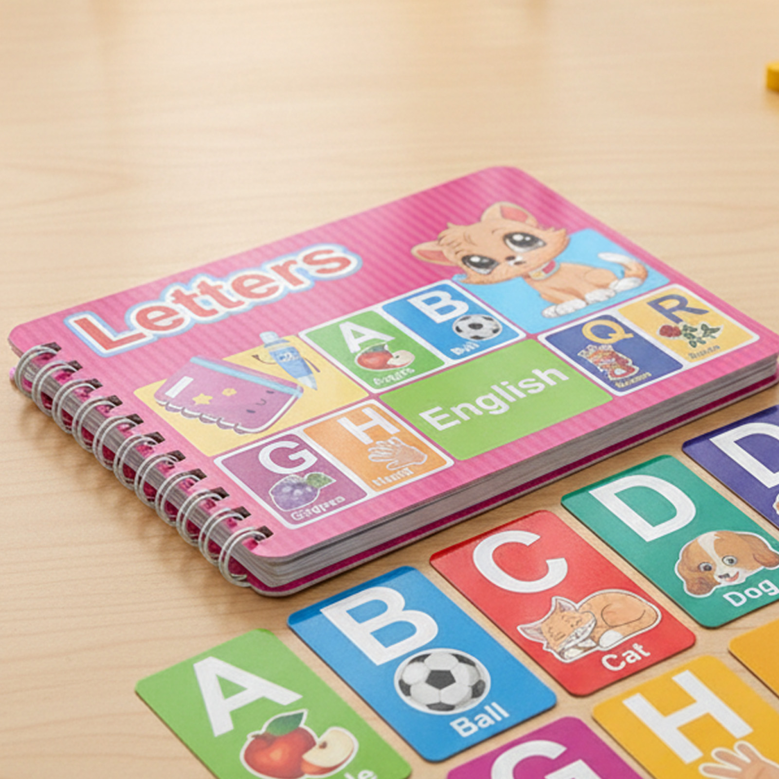 Buku Kartu Kognitif Pendidikan - Kids Education Alphabet Numbers ulasan dan harga