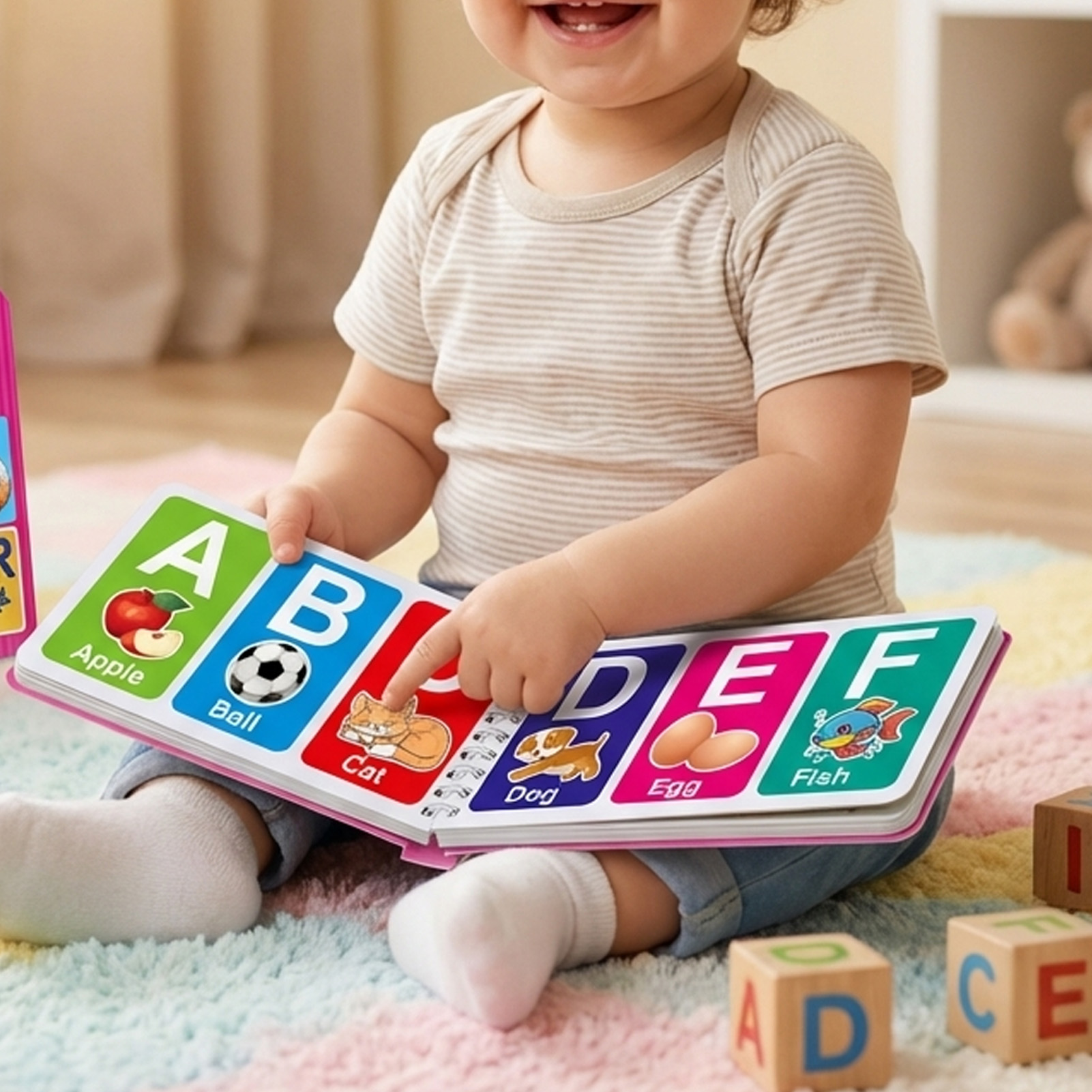 Buku Kartu Kognitif Pendidikan - Kids Education Alphabet Numbers ulasan dan harga