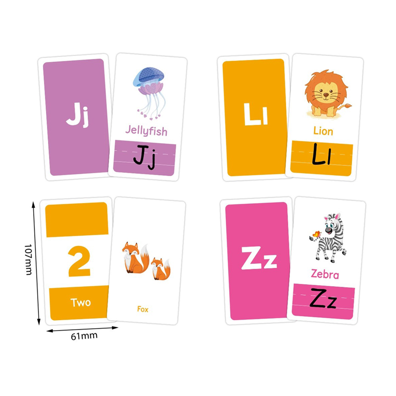 58 Buah Kartu Flash 26 Alfabet - Flash Card Alphabet ulasan dan harga
