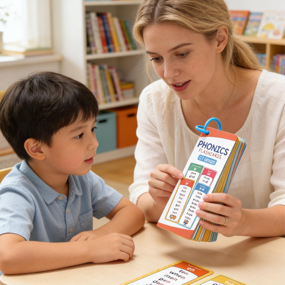 117 Grup Kartu Flash Phonics u - Flash Card Alphabet ulasan dan harga