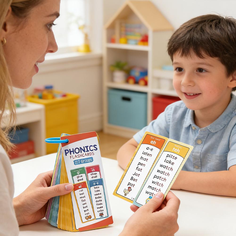 117 Grup Kartu Flash Phonics u - Flash Card Alphabet ulasan dan harga